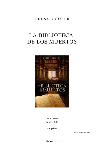 La biblioteca de los muertos