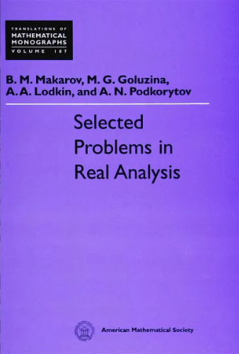 Selected Problems in Real Analysis