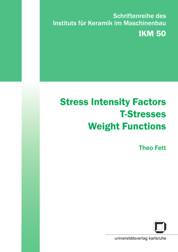 Stress intensity factors, T-stresses, weight functions