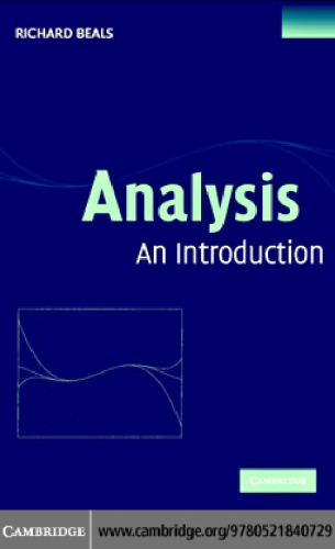 Analysis: an introduction