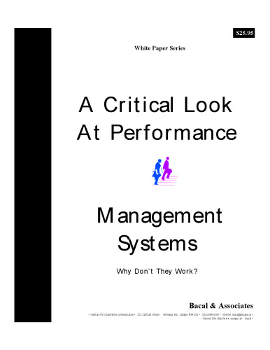 A Critical Look At Performance Management Systems - Why Don't They Work?