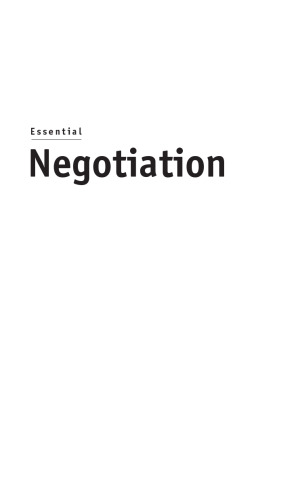 Essential Negotiation