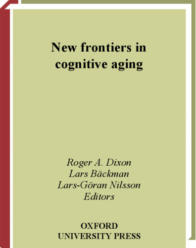 New Frontiers in Cognitive Aging