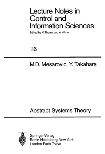 Abstract Systems Theory