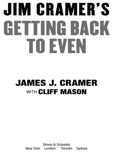 Jim Cramer's Getting Back to Even