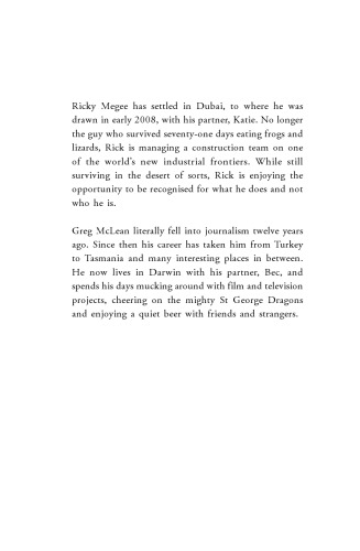 Left for Dead: How I survived 71 days in the outback