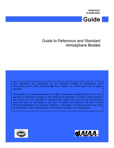 Guide  to  Reference  and  Standard  Atmosphere  Models