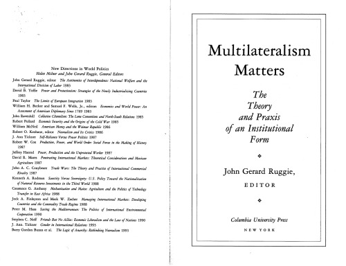 Multilateralism Matters