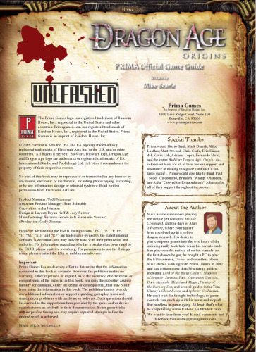 Dragon Age: Origins: Prima Official Game Guide (Prima Official Game Guides)