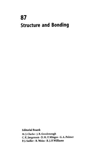 Structural and Electronic Paradigms in Cluster Chemistry (Structure and Bonding, Volume 87)