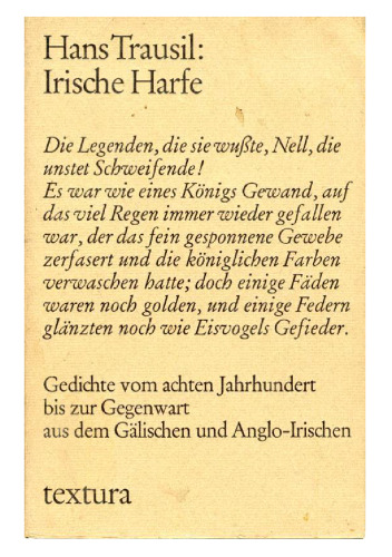 Irische Harfe. Gedichte vom achten Jahrhundert bis zur Gegenwart