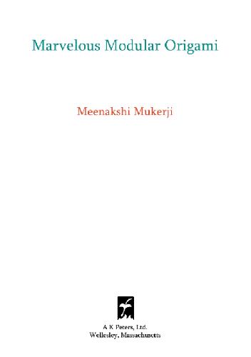 Marvelous Modular Origami