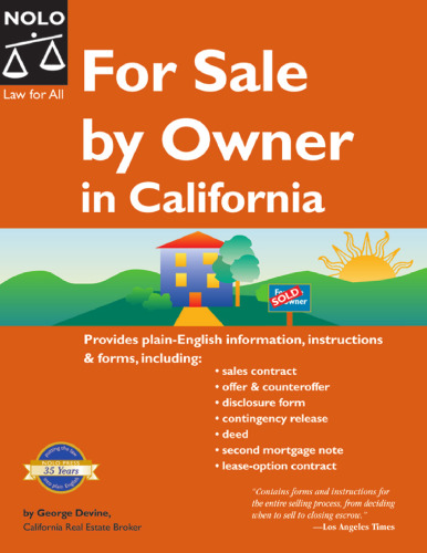 For Sale by Owner in California, 8th Edition