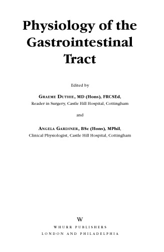 Physiology of the Gastrointestinal Tract