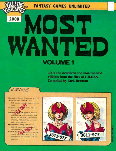 Most Wanted, Volume 1 (Villains & Vigilantes)