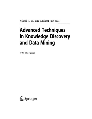 Advanced Techniques in Knowledge Discovery and Data Mining (Advanced Information and Knowledge Processing)