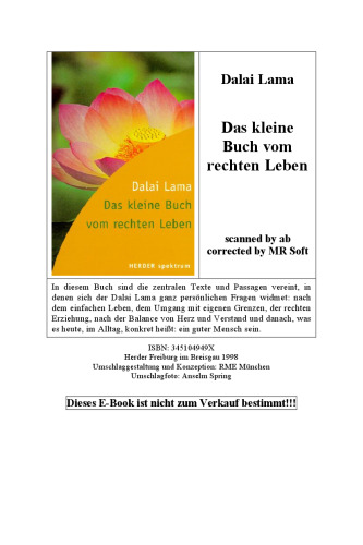 Das kleine Buch vom rechten Leben