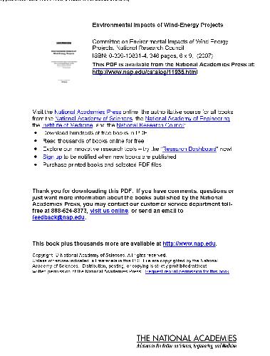 Environmental Impacts of Wind-Energy Projects