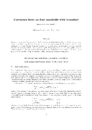 Curvature flows on four manifolds with boundary