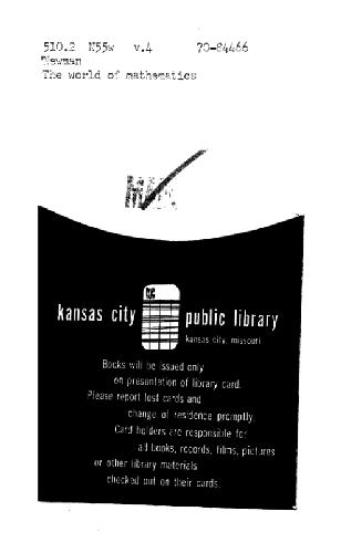 The World of Mathematics, Volume 4