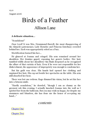 Birds of a Feather (Signet Regency Romance)