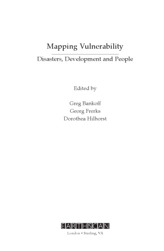 Mapping Vulnerability: Disasters, Development and People