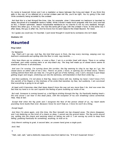 Haunted: A Tale of the Mediator