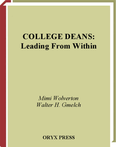 College Deans: Leading From Within