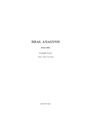 Real analysis