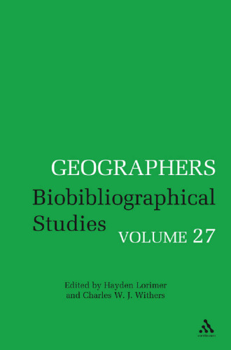 Geographers, Volume 27