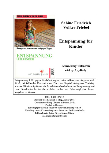 Entspannung für Kinder. Übungen zur Konzentration und gegen Ängste