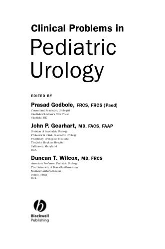Clinical Problems in Pediatric Urology