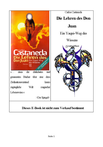 Die Lehren des Don Juan. Ein Yaqui-Weg des Wissens
