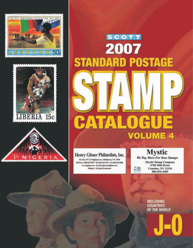 2007 Scott Standard Postage Stamp Catalogue including Countries of the World J-o (Scott Standard Postage Stamp Catalogue Vol 4 Countries J-O)