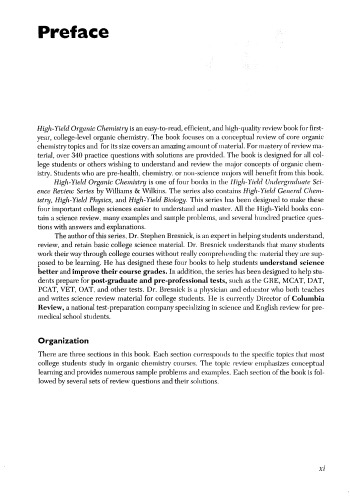 Columbia Review High - Yield Organic Chemistry