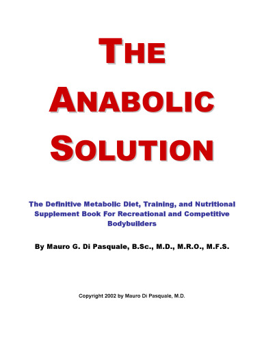 Anabolic Solution for Bodybuilders