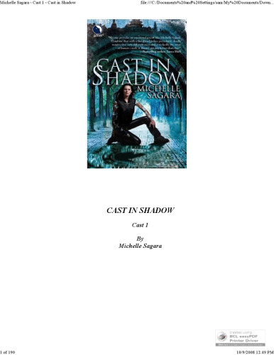 Cast in Shadow (The Chronicles of Elantra, Book 1)