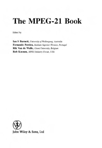 The MPEG-21 Book