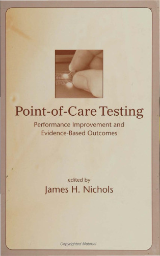 Point-of-Care Testing: Performance Improvement and Evidence-Based Outcomes (Medical Psychiatry)