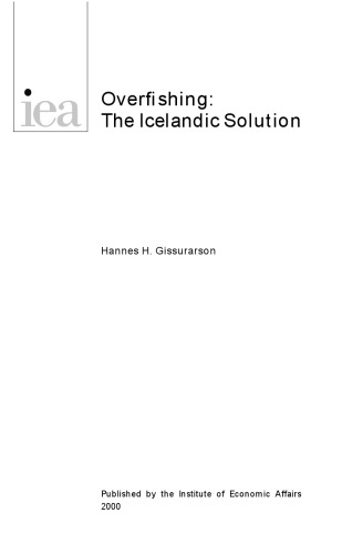 Overfishing : The Icelandic Solution