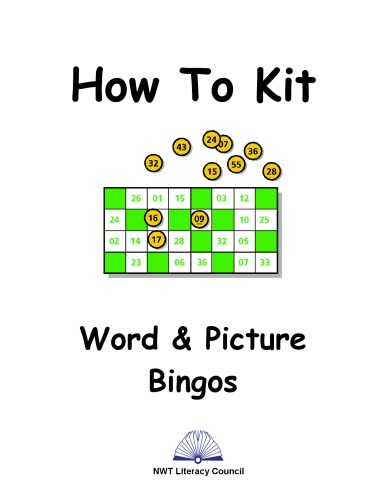How To Kit Word and Picture Bingo  Kids Activity Book 
