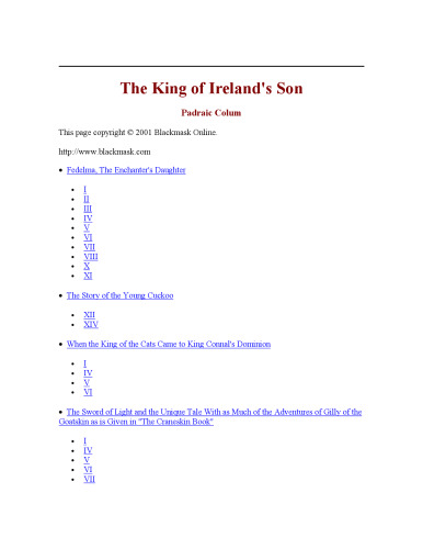 The King of Ireland's Son