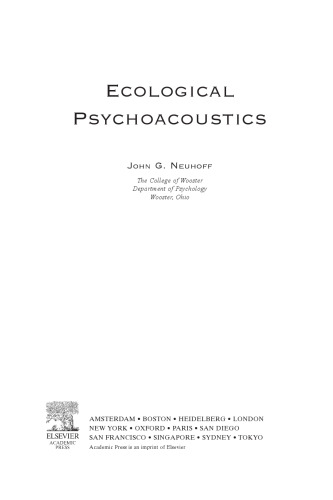 Ecological Psychoacoustics