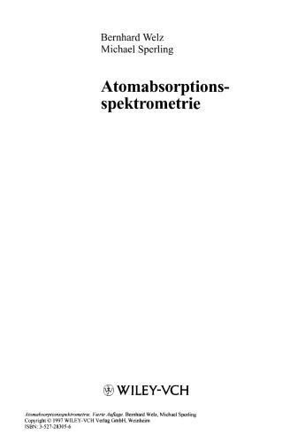 Atomabsorptionsspektrometrie  GERMAN 