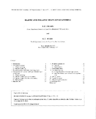 Physics Reports vol.37