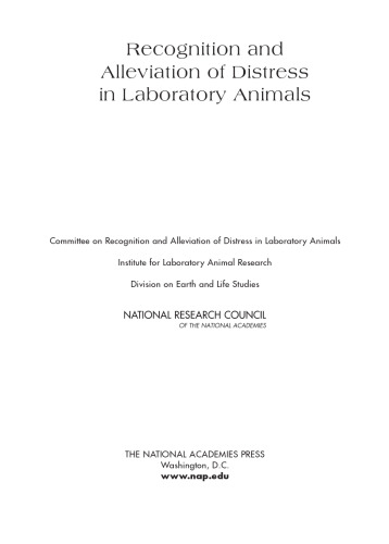 Recognition and Alleviation of Distress in Laboratory Animals