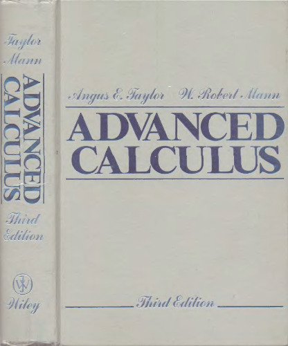 Advanced calculus