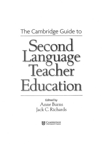 Cambridge Guide to Second Language Teacher Education