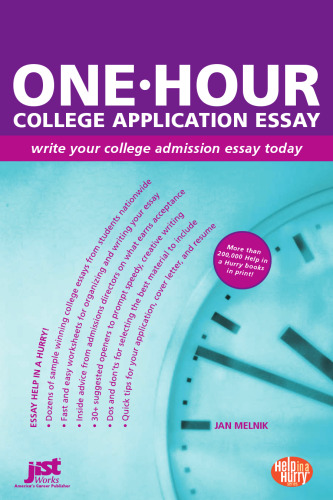 One-Hour College Application Essay: Write Your College Admission Essay Today