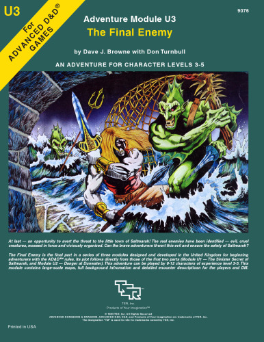 The Final Enemy (Advanced Dungeons and Dragons Module U3)